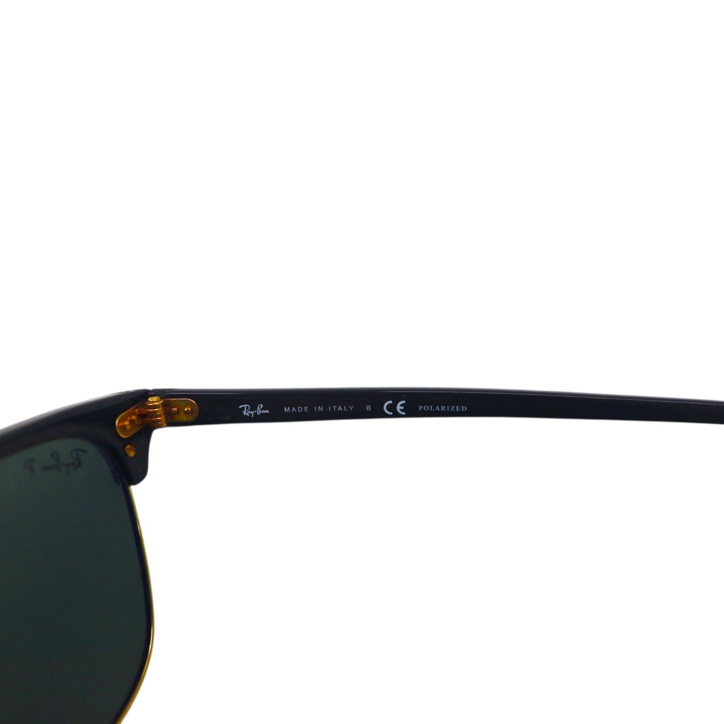 Ray-Ban Polarized Clubmaster Sunglasses RB3016 901/58 51-21 145 3P Half-Rim