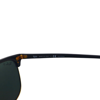 Ray-Ban Polarized Clubmaster Sunglasses RB3016 901/58 51-21 145 3P Half-Rim