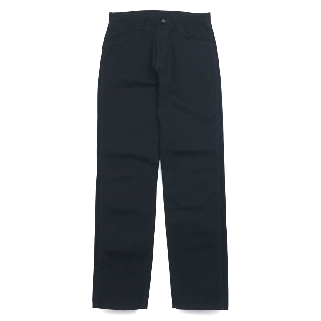 RUSTLER (Wrangler) Straight Jeans Denim Pants M Black Regular Fit 87619CB Made in Mexico Unused