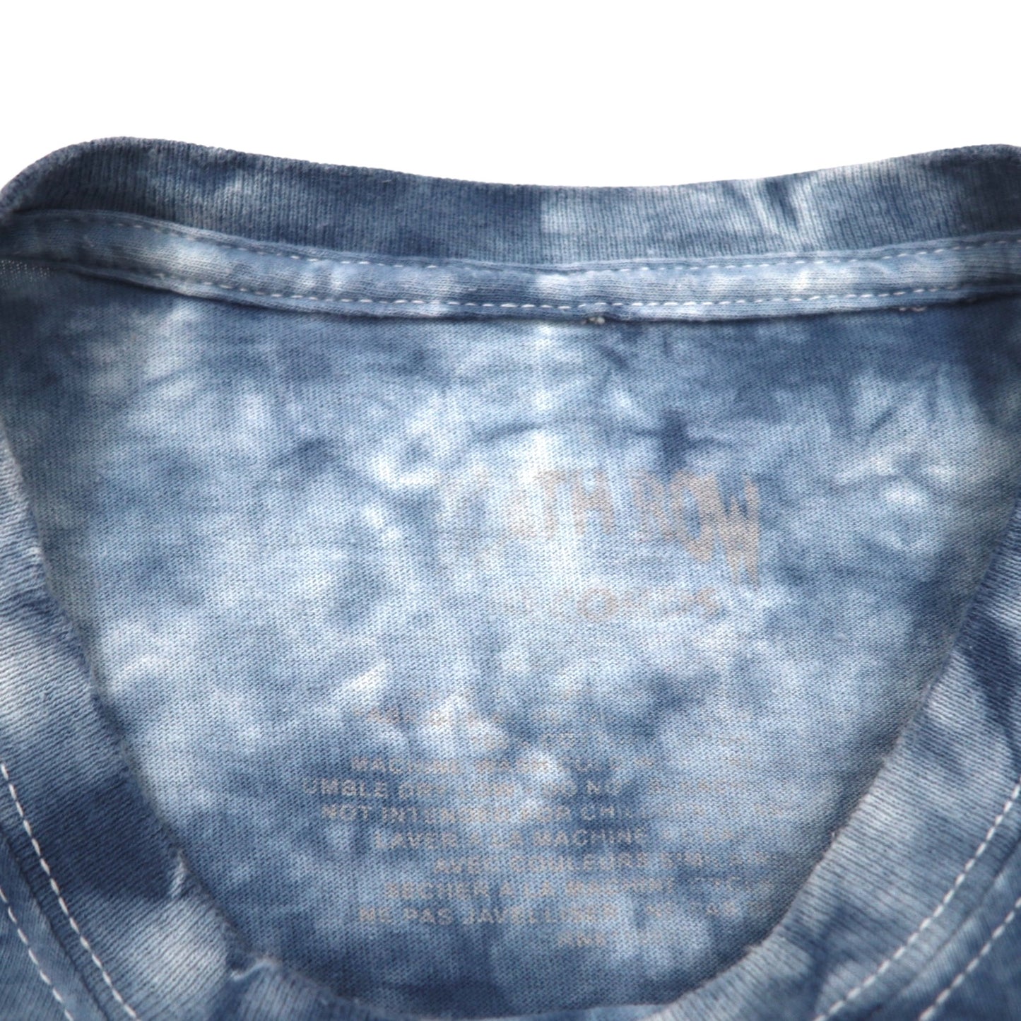 DEATH ROW RECORDS ヒップホップ レーベル タイダイ Tシャツ L ネイビー コットン