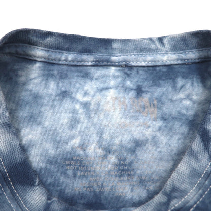 DEATH ROW RECORDS ヒップホップ レーベル タイダイ Tシャツ L ネイビー コットン