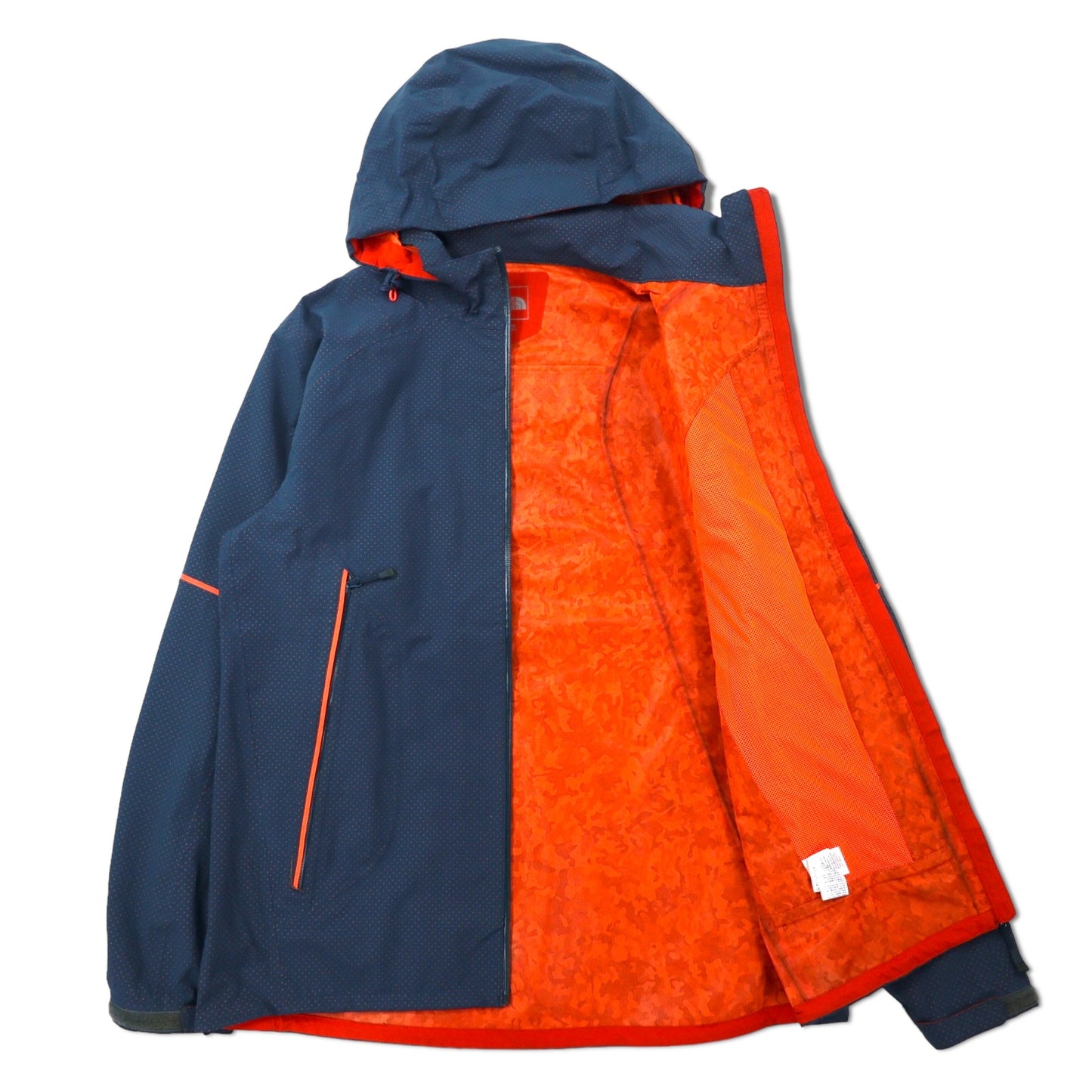 THE NORTH FACE マウンテンパーカー XL ネイビー ドット パンチング ポリエステル 止水ジップ 防水 DYNAMIC WIND NFJ3BG52