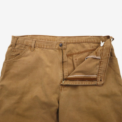 Dickies ダック地 ペインター ショートパンツ ハーフパンツ XL ベージュ コットン GD200RBD