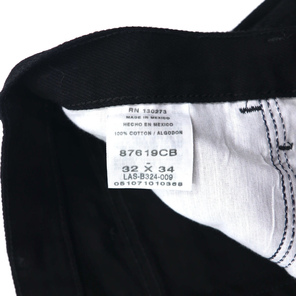 RUSTLER ( Wrangler ) ストレートジーンズ デニムパンツ M ブラック レギュラーフィット 87619CB メキシコ製 未使用品