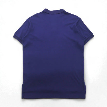 Polo by Ralph Lauren 90s USA Made Polo Shirt, Size L, Navy Cotton with Small Pony Embroidery