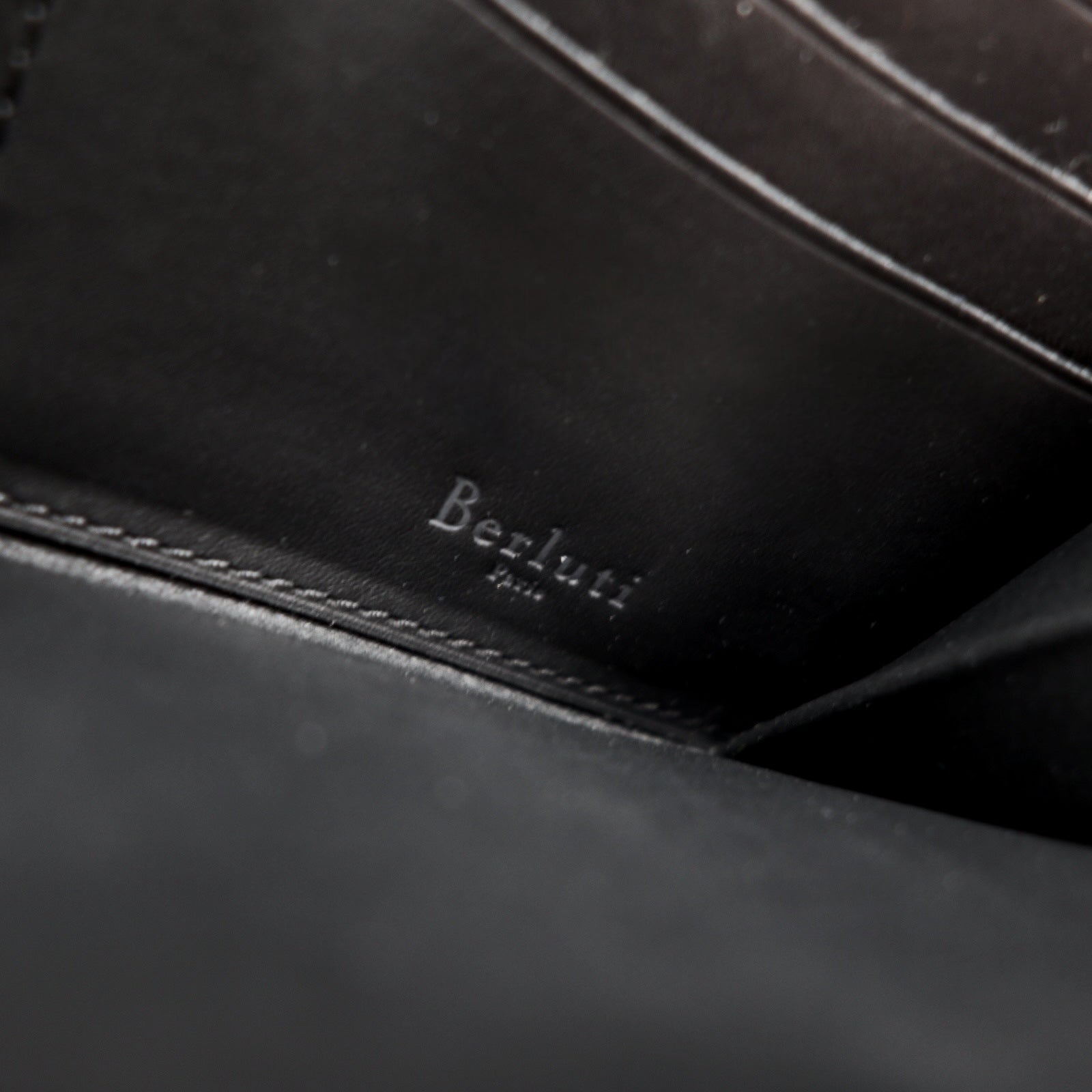 Berluti Round Zip Long Wallet Scott Campbell Tattoo Collaboration Calf Leather Black