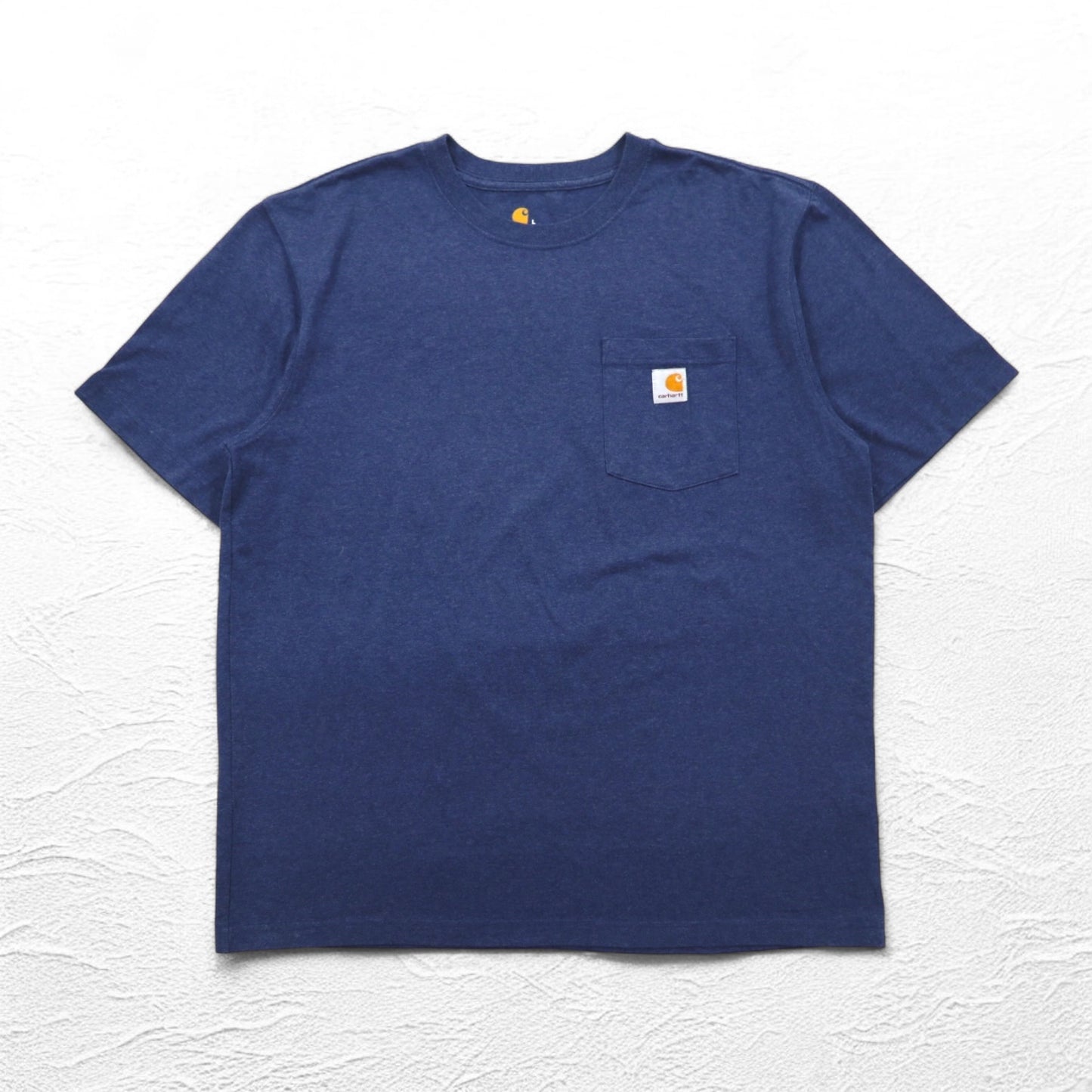 carhartt ポケット付き Tシャツ ポケT L ブルー ORIGINAL FIT グアテマラ製