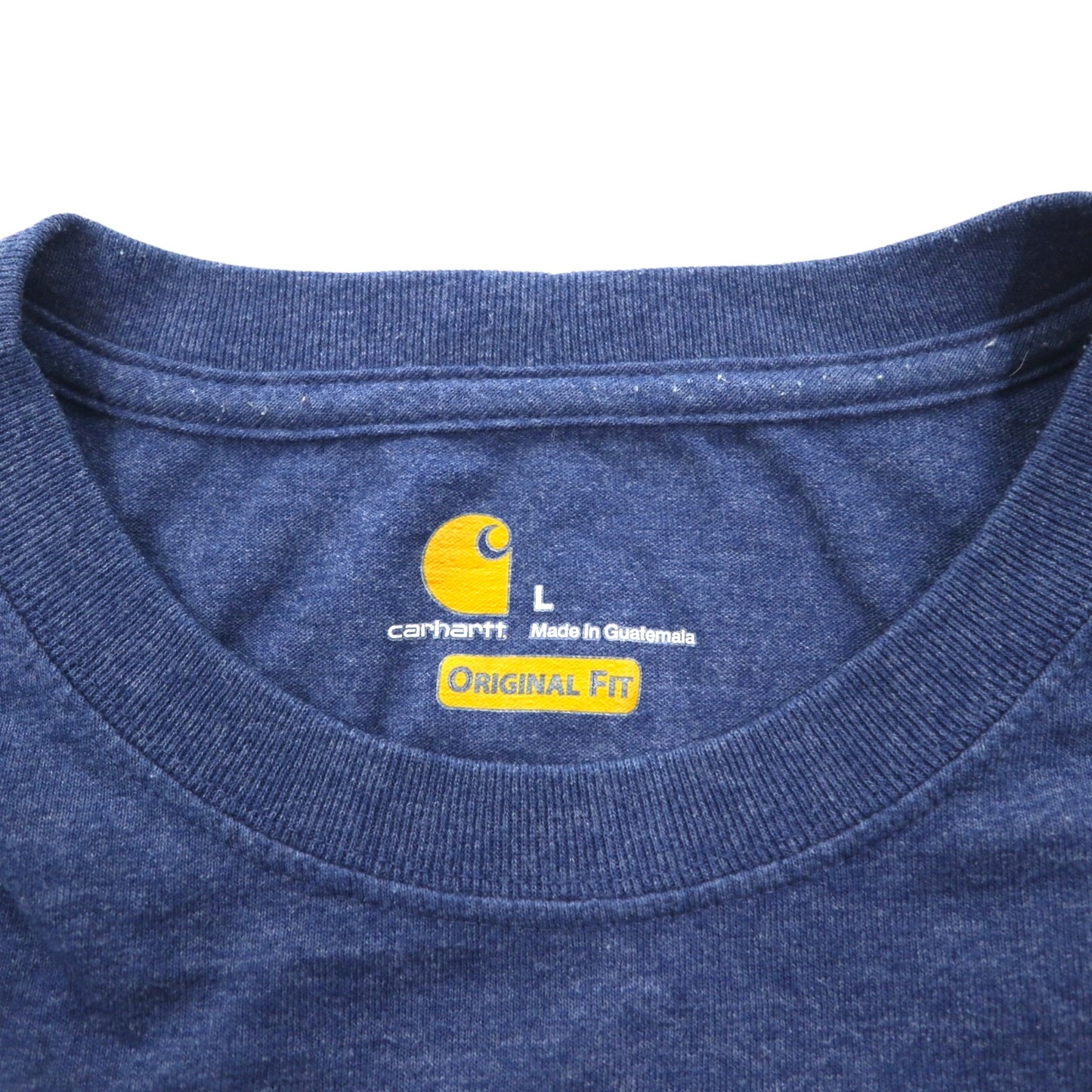 carhartt ポケット付き Tシャツ ポケT L ブルー ORIGINAL FIT グアテマラ製