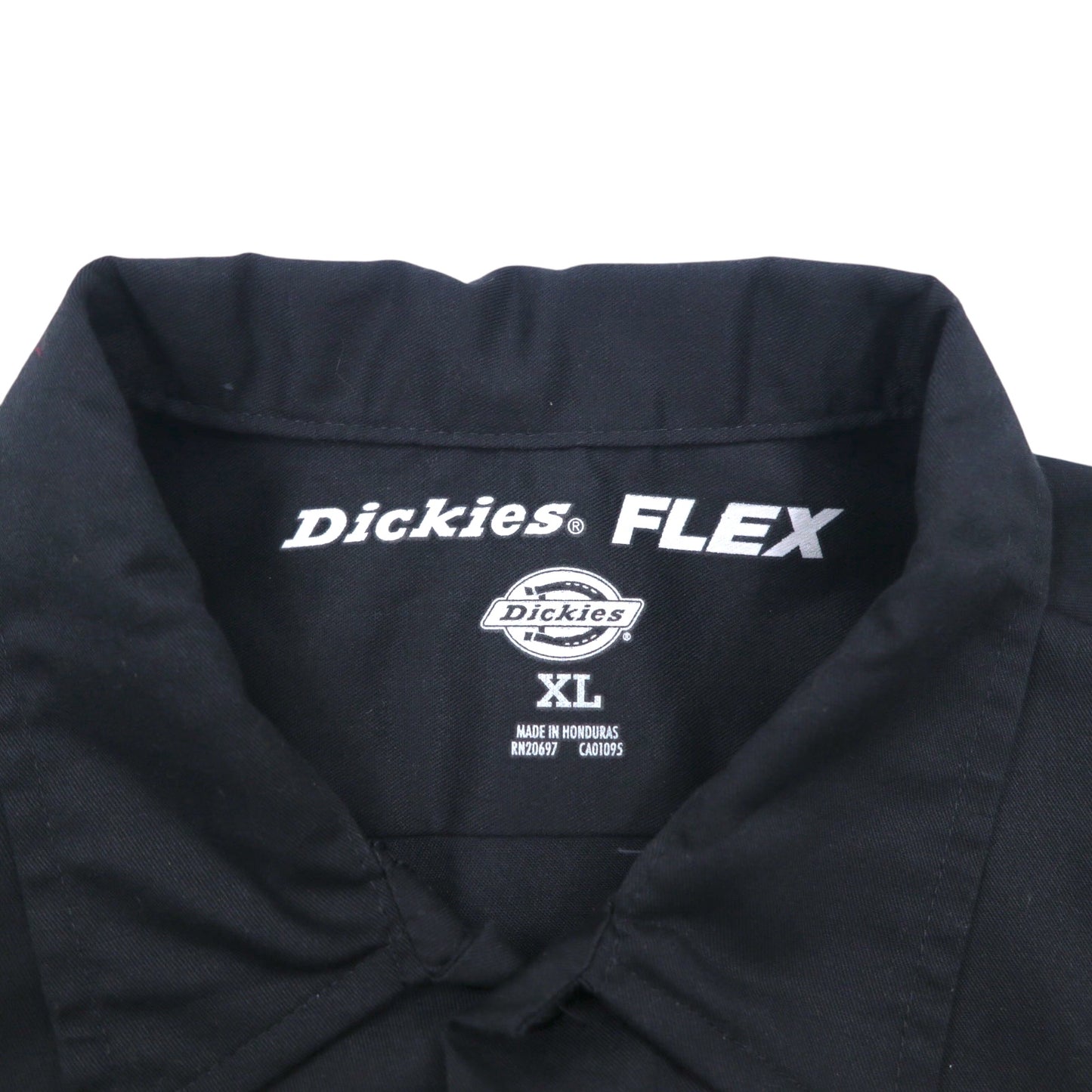Dickies FLEX 半袖 ワークシャツ XL ブラック ポリエステル コットン WS675 未使用品