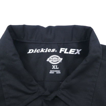 Dickies FLEX 半袖 ワークシャツ XL ブラック ポリエステル コットン WS675 未使用品