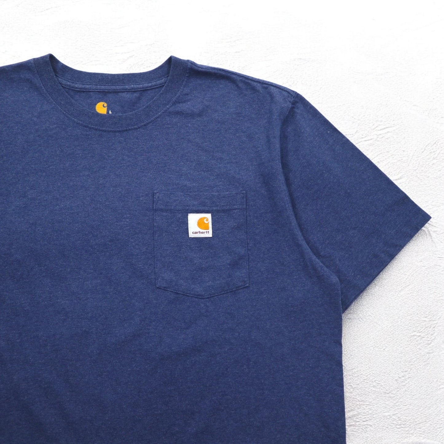 carhartt ポケット付き Tシャツ ポケT L ブルー ORIGINAL FIT グアテマラ製