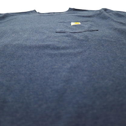 carhartt ポケット付き Tシャツ ポケT L ブルー ORIGINAL FIT グアテマラ製