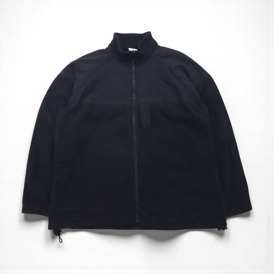 US NAVY 米軍 ポーラテック POLARTEC フリース ライナー ジャケット L ブラック ドローコード 8415-01-539-4058