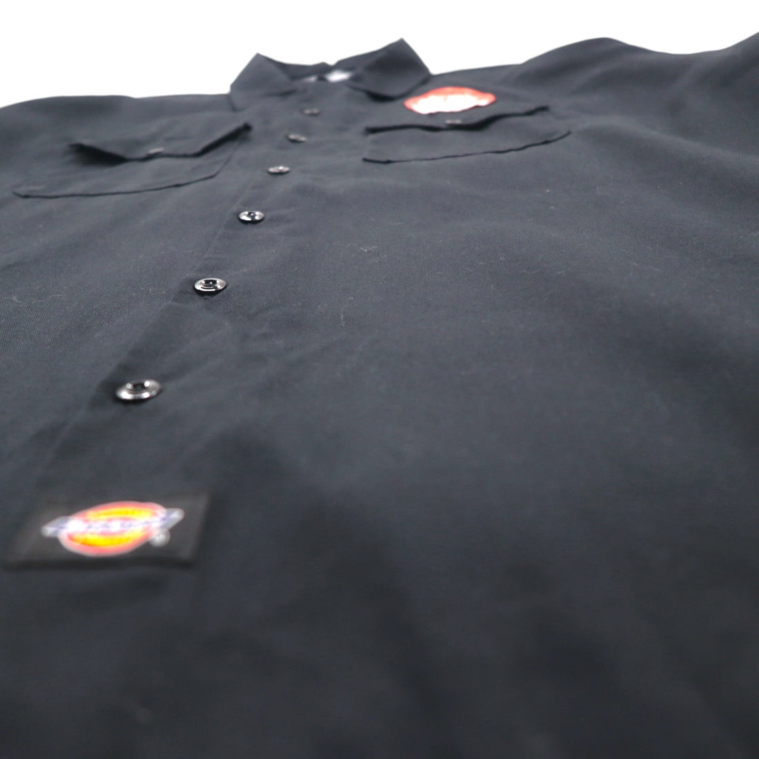 Dickies FLEX 半袖 ワークシャツ XL ブラック ポリエステル コットン WS675 未使用品