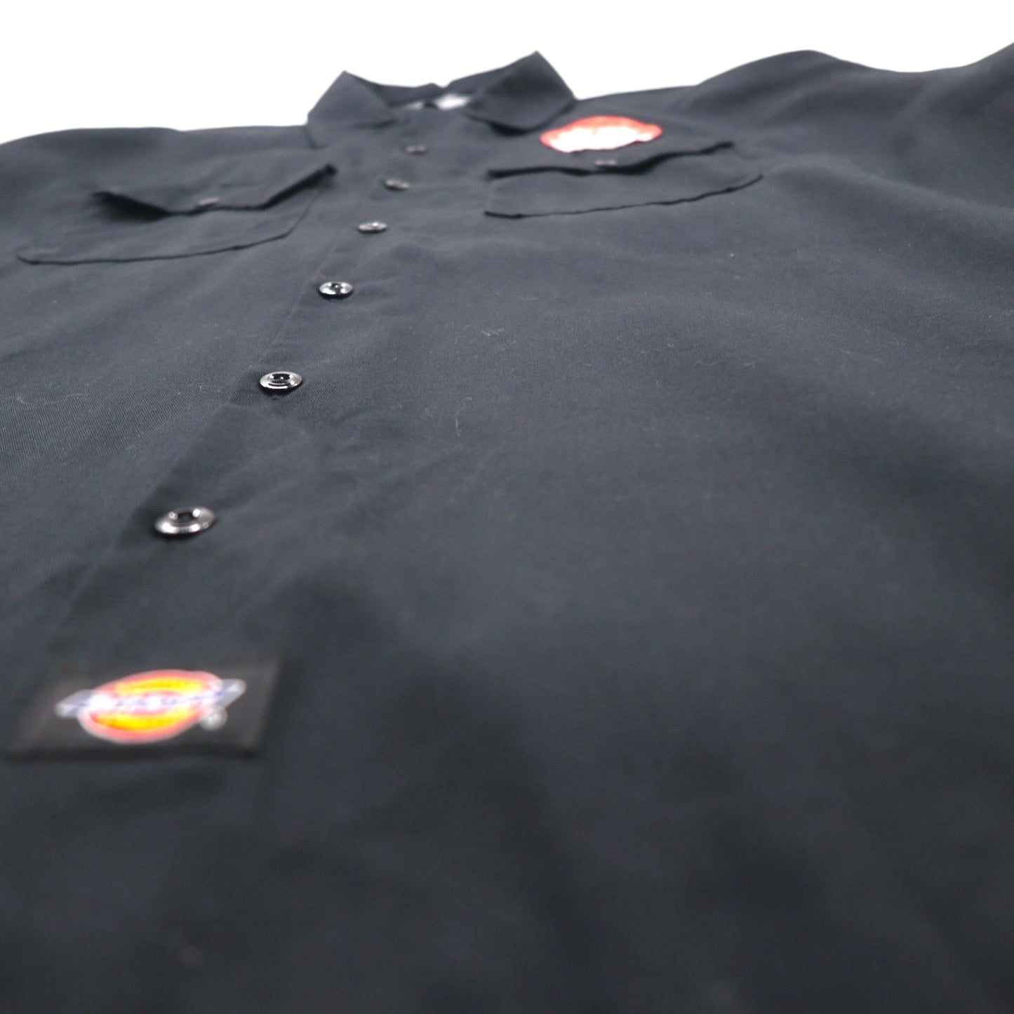 Dickies FLEX 半袖 ワークシャツ XL ブラック ポリエステル コットン WS675 未使用品