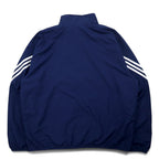 adidas ナイロンジャケット ジャージ 4XO ネイビー 3ストライプ 刺繍 メッシュライナー