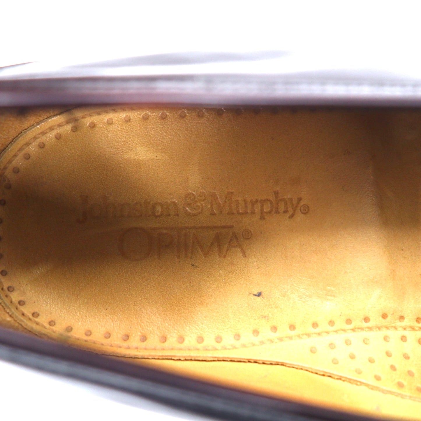 Johnston & Murphy OPTIMA ウイングチップ キルト タッセル ローファー 28cm ボルドー カーフレザー