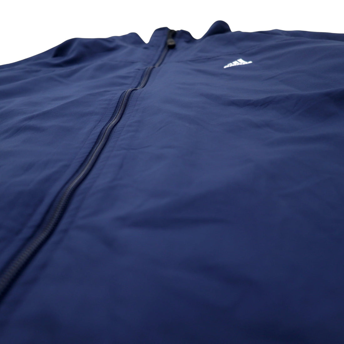 adidas nylon jacket jersey 4XO navy 3 stripes embroidered mesh liner