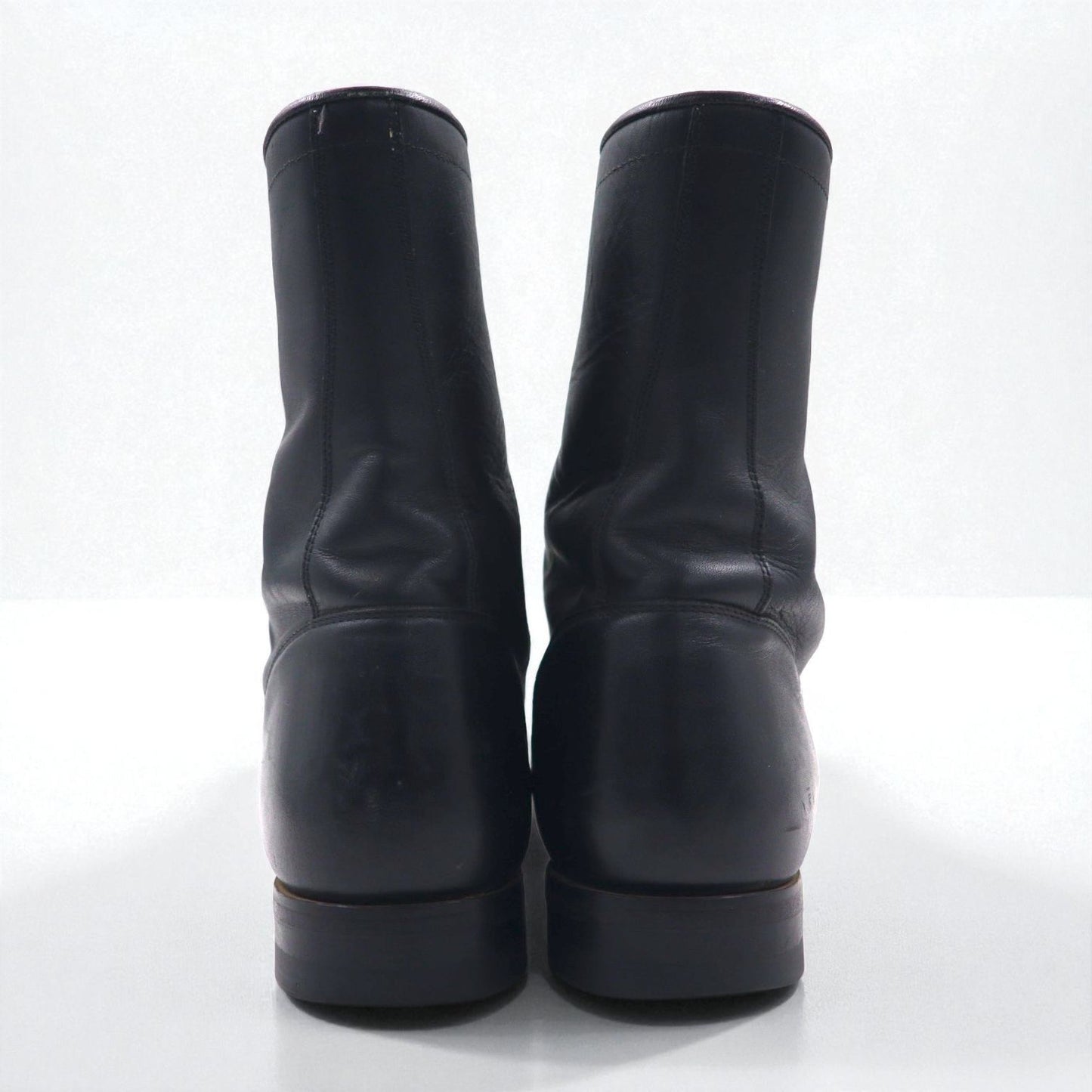 Justin レースアップブーツ 27.5cm ブラック キルト レザー STYLE 506 73170 V1511