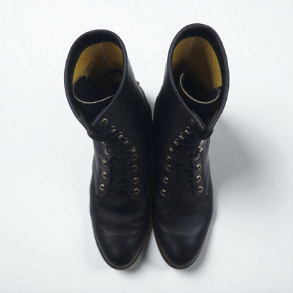 Justin レースアップブーツ 27.5cm ブラック キルト レザー STYLE 506 73170 V1511