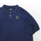Disney originals 90s USA made Mickey Mouse embroidered polo shirt XL navy cotton