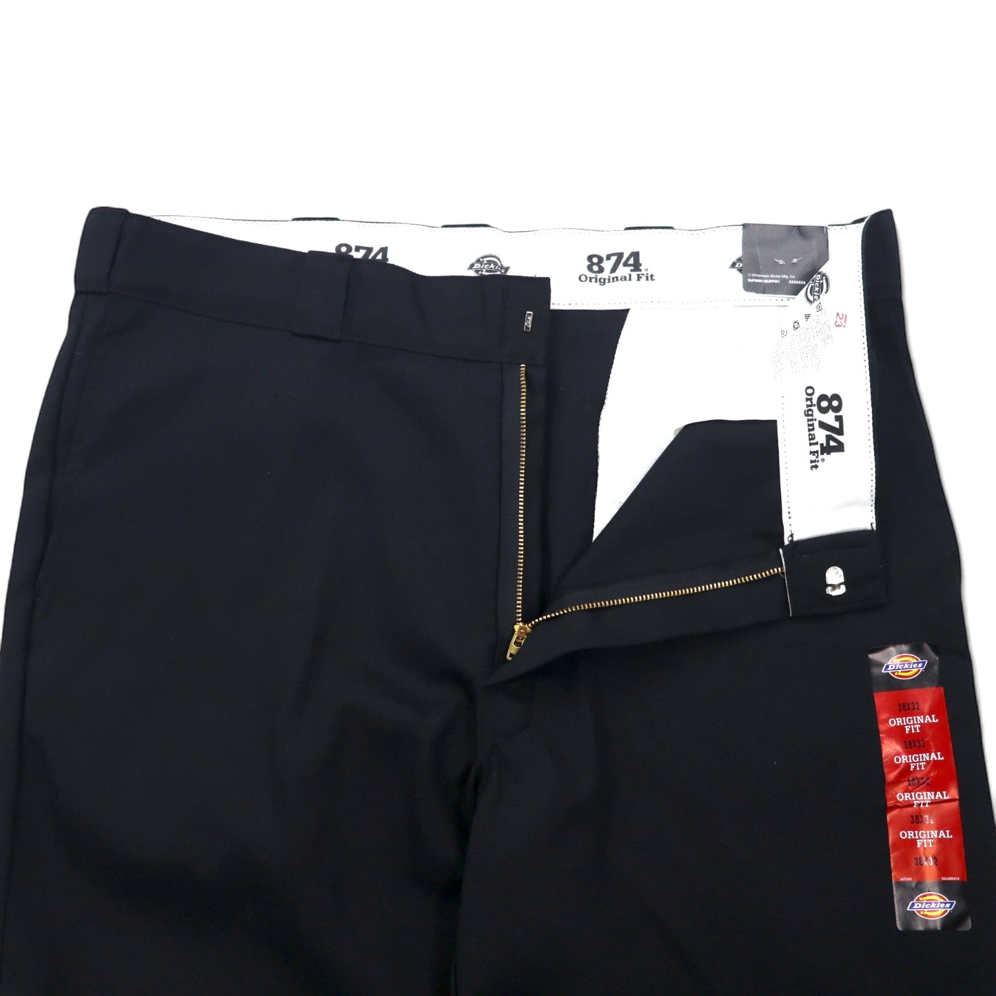 Dickies 874 オリジナルフィット ワーク チノパンツ 38 ブラック ポリエステル コットン ニカラグア製 未使用品