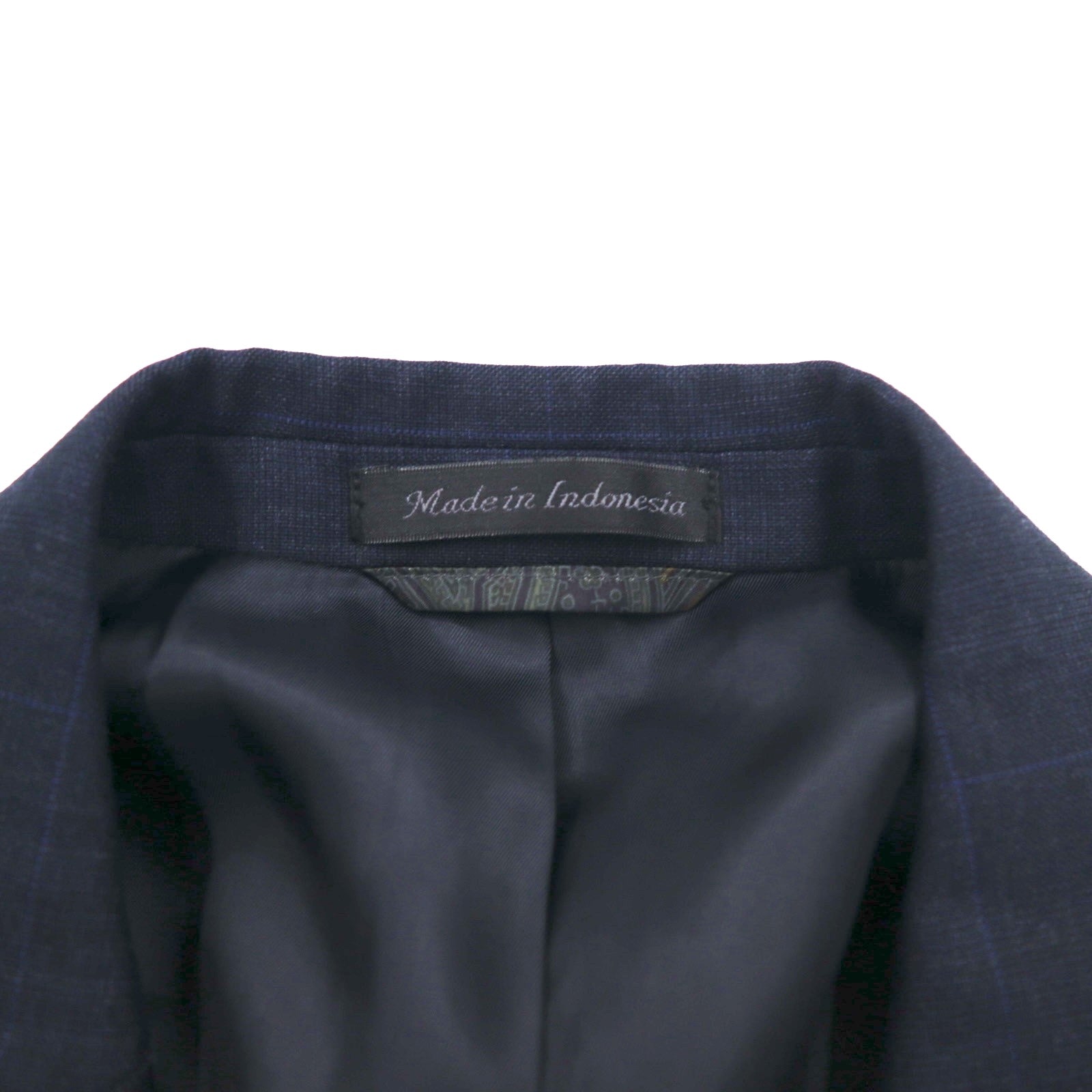 LAUREN RALPH LAUREN 2B Tailored Jacket Suit L Navy Wool