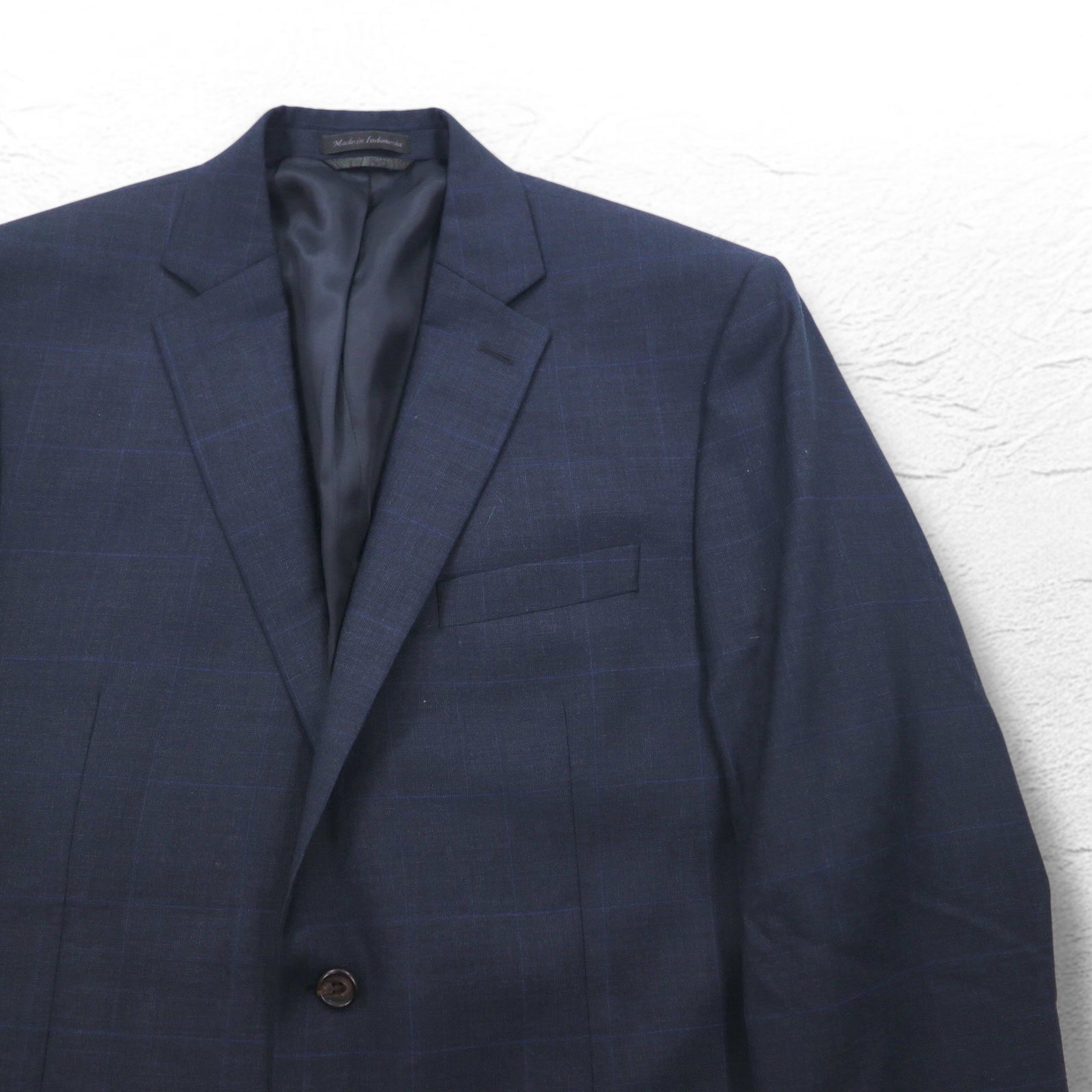 LAUREN RALPH LAUREN 2B Tailored Jacket Suit L Navy Wool