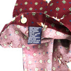 CHAPS RALPH LAUREN 90s All-over Print Button-Down Shirt L Bordeaux Cotton Camo