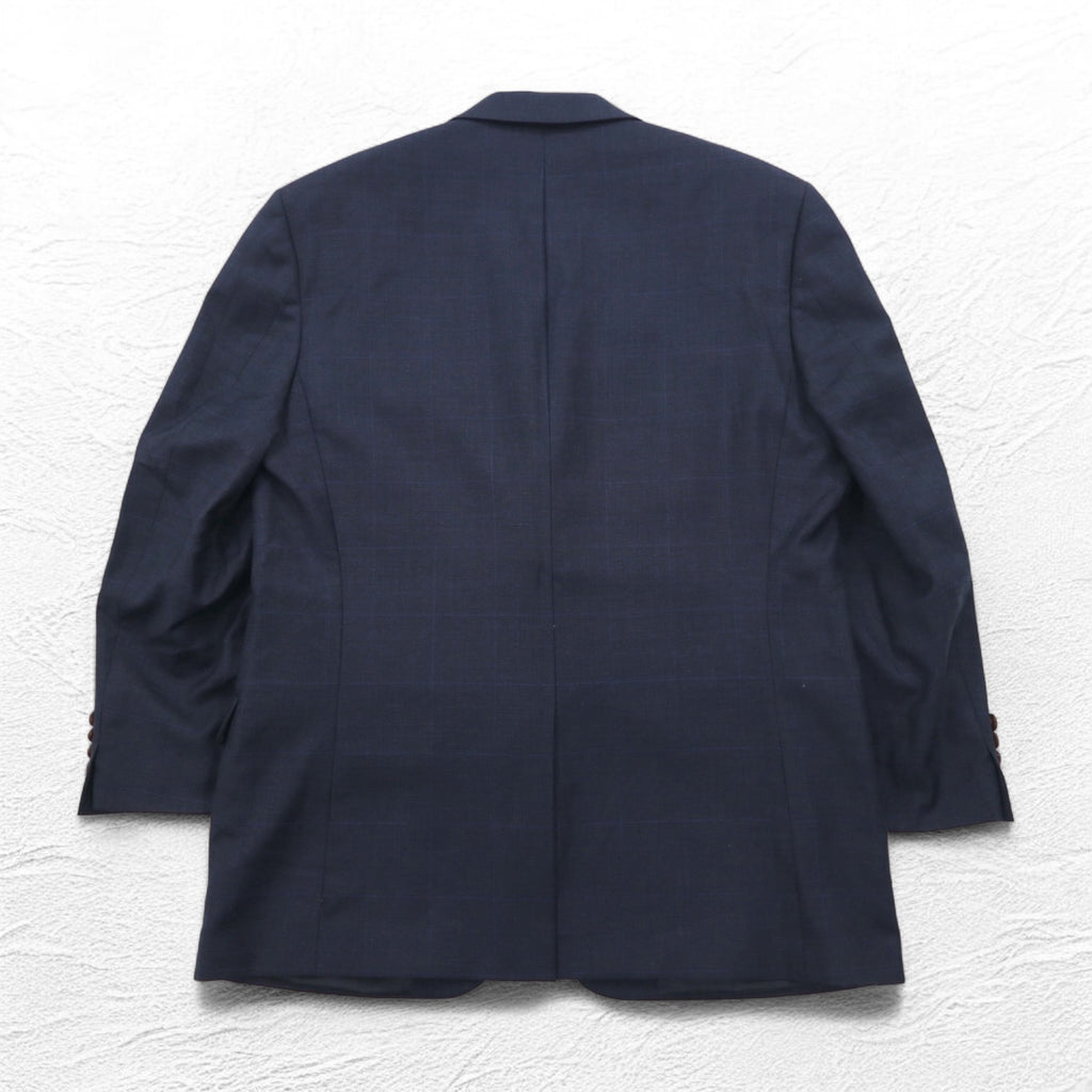 LAUREN RALPH LAUREN 2B Tailored Jacket Suit L Navy Wool