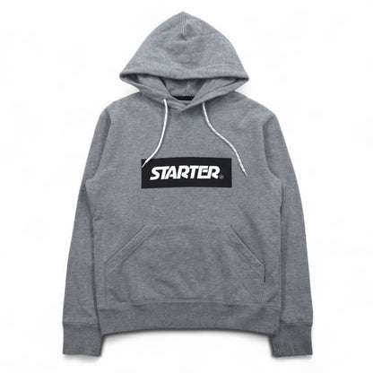 STARTER BLACK LABEL ボックスロゴ プルオーバーパーカー S グレー JAKE PRINT PULL PARKA ST-1602-106