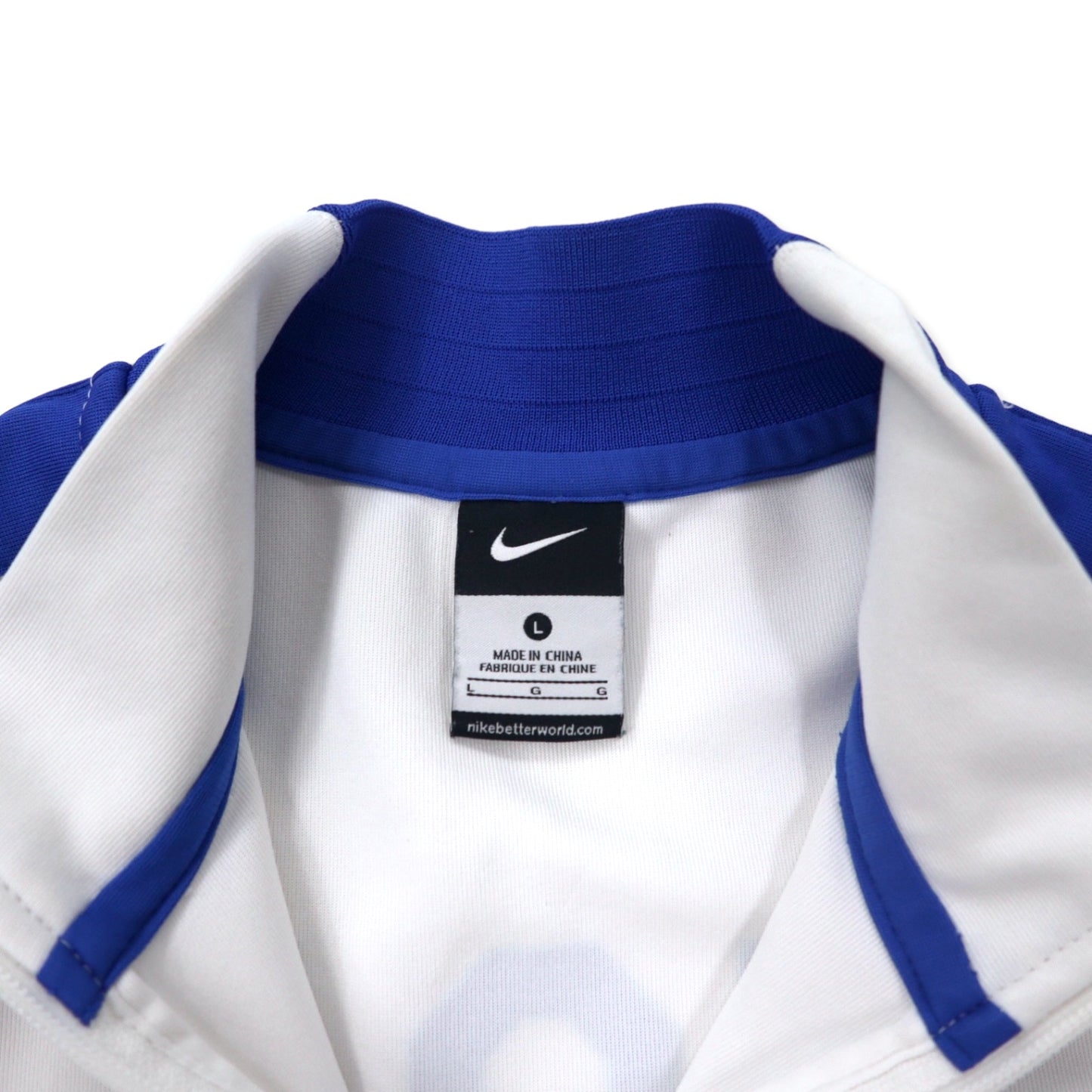 NIKE トラックジャケット ジャージ L ホワイト ポリエステル サイドライン ダブルジップ USAモデル N98 USA USMNT Authentic Mens Soccer Track Jacket 589862-100