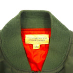 DENIM &amp; SUPPLY RALPH LAUREN MA-1 Flight Jacket, Size M, Khaki, Stars and Stripes, Talon Zip