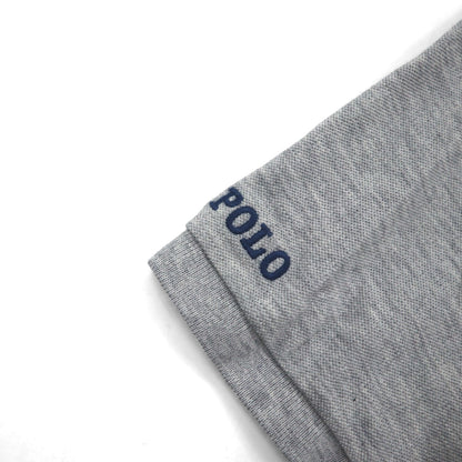 POLO RALPH LAUREN クラシックフィット ポロシャツ L グレー コットン 鹿の子 スモールポニー刺繍