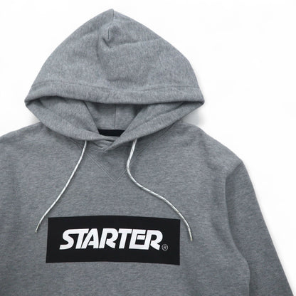 STARTER BLACK LABEL ボックスロゴ プルオーバーパーカー S グレー JAKE PRINT PULL PARKA ST-1602-106