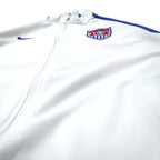NIKE Track Jacket Jersey L White Polyester Sideline Double Zip USA Model N98 USA USMNT Authentic Men's Soccer Track Jacket 589862-100
