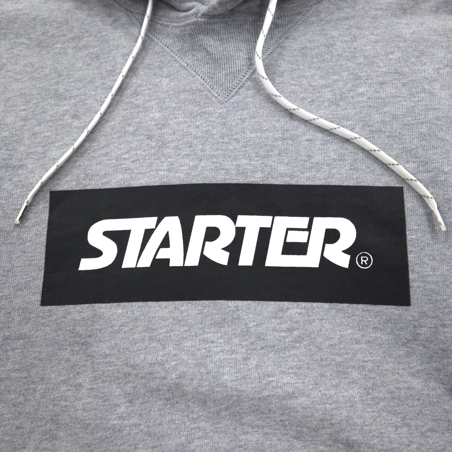 STARTER BLACK LABEL ボックスロゴ プルオーバーパーカー S グレー JAKE PRINT PULL PARKA ST-1602-106