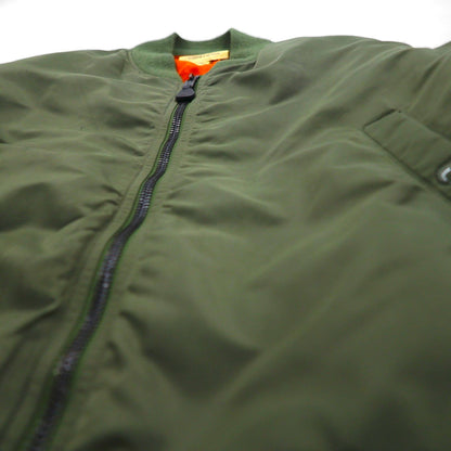 DENIM & SUPPLY RALPH LAUREN ナイロン MA-1 フライトジャケット M カーキ 星条旗 TALONジップ