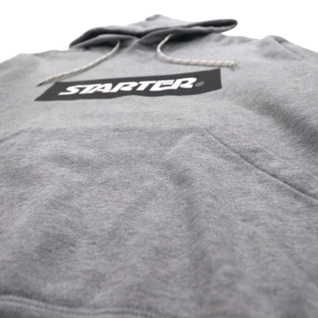 STARTER BLACK LABEL Box Logo Pullover Hoodie S Gray JAKE PRINT PULL PARKA ST-1602-106