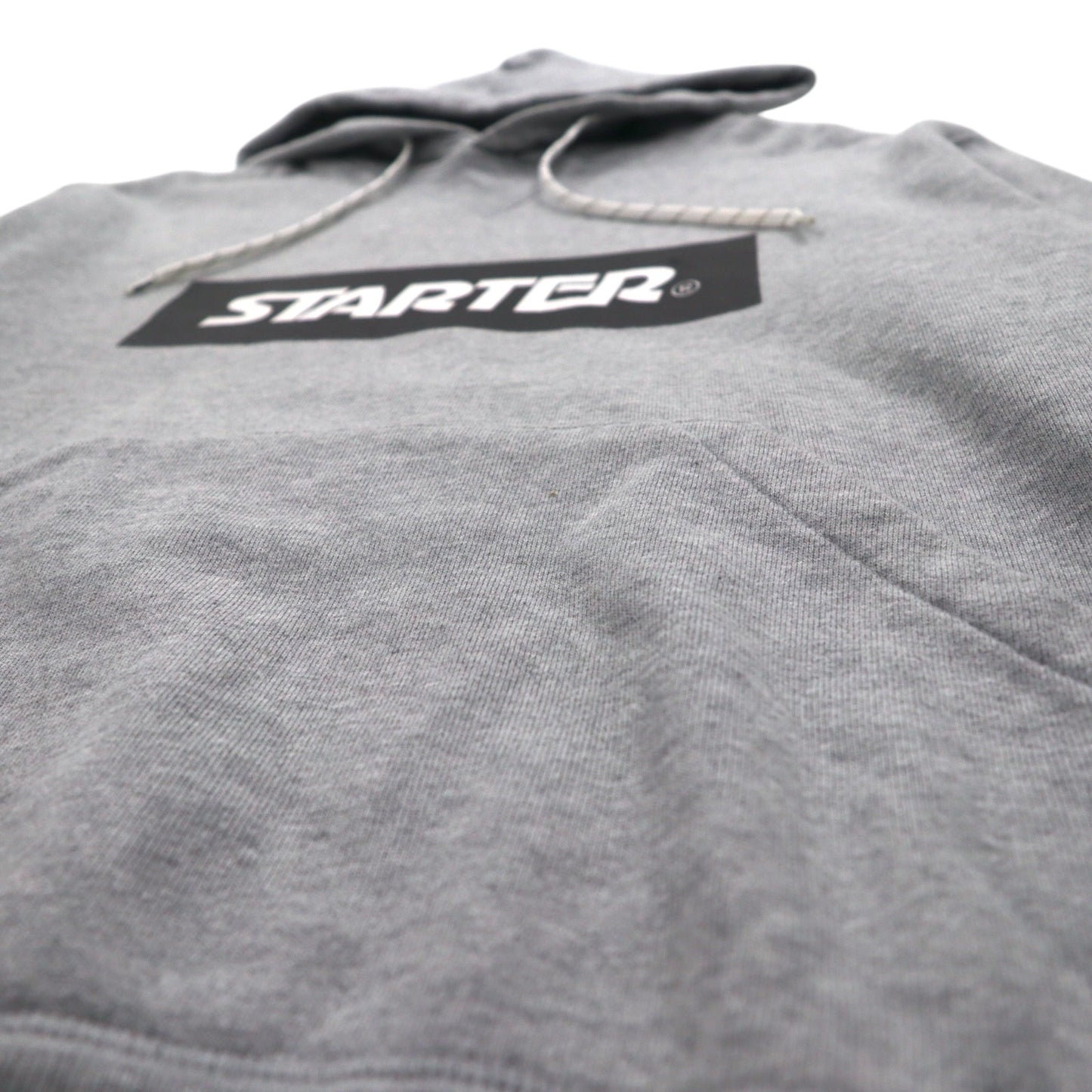 STARTER BLACK LABEL ボックスロゴ プルオーバーパーカー S グレー JAKE PRINT PULL PARKA ST-1602-106