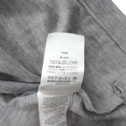 POLO RALPH LAUREN クラシックフィット ポロシャツ L グレー コットン 鹿の子 スモールポニー刺繍