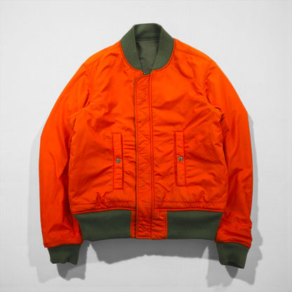 DENIM & SUPPLY RALPH LAUREN ナイロン MA-1 フライトジャケット M カーキ 星条旗 TALONジップ