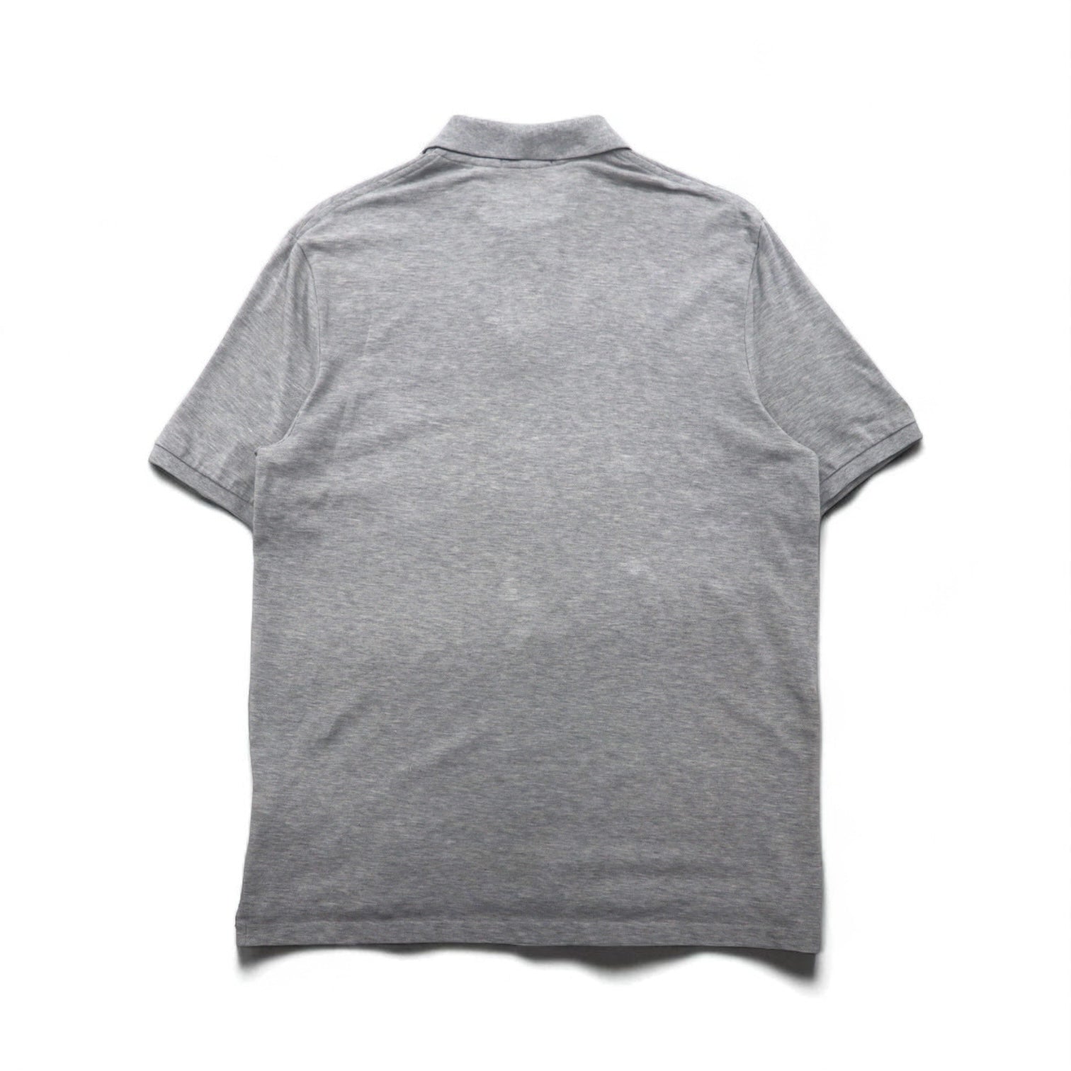 POLO RALPH LAUREN Classic Fit Polo Shirt, Size L, Gray Cotton, Pique with Small Pony Embroidery