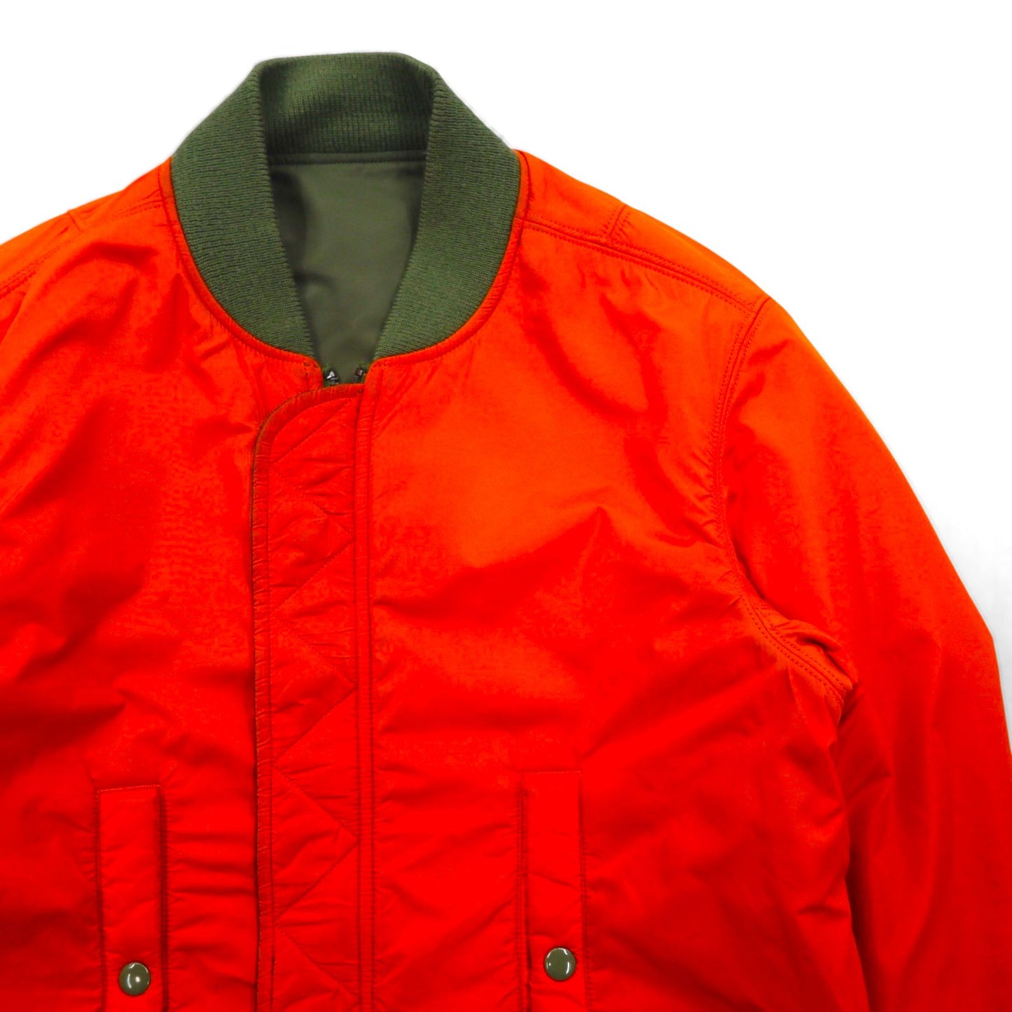 DENIM & SUPPLY RALPH LAUREN ナイロン MA-1 フライトジャケット M カーキ 星条旗 TALONジップ