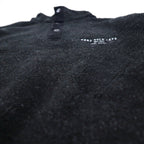 Hard Rock Cafe 90s Half-Snap Boa Fleece Jacket, Size L, Black, with OAKLAND One-Point Logo Embroidery