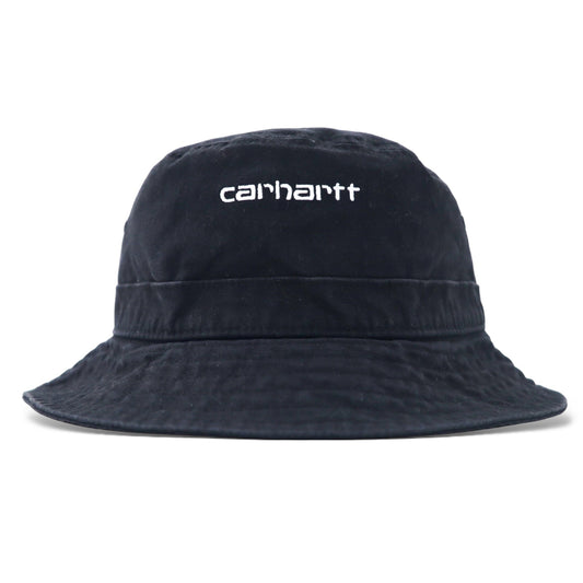 carhartt WIP スクリプト バケットハット S/M ブラック コットン SCRIPT BUCKET HAT
