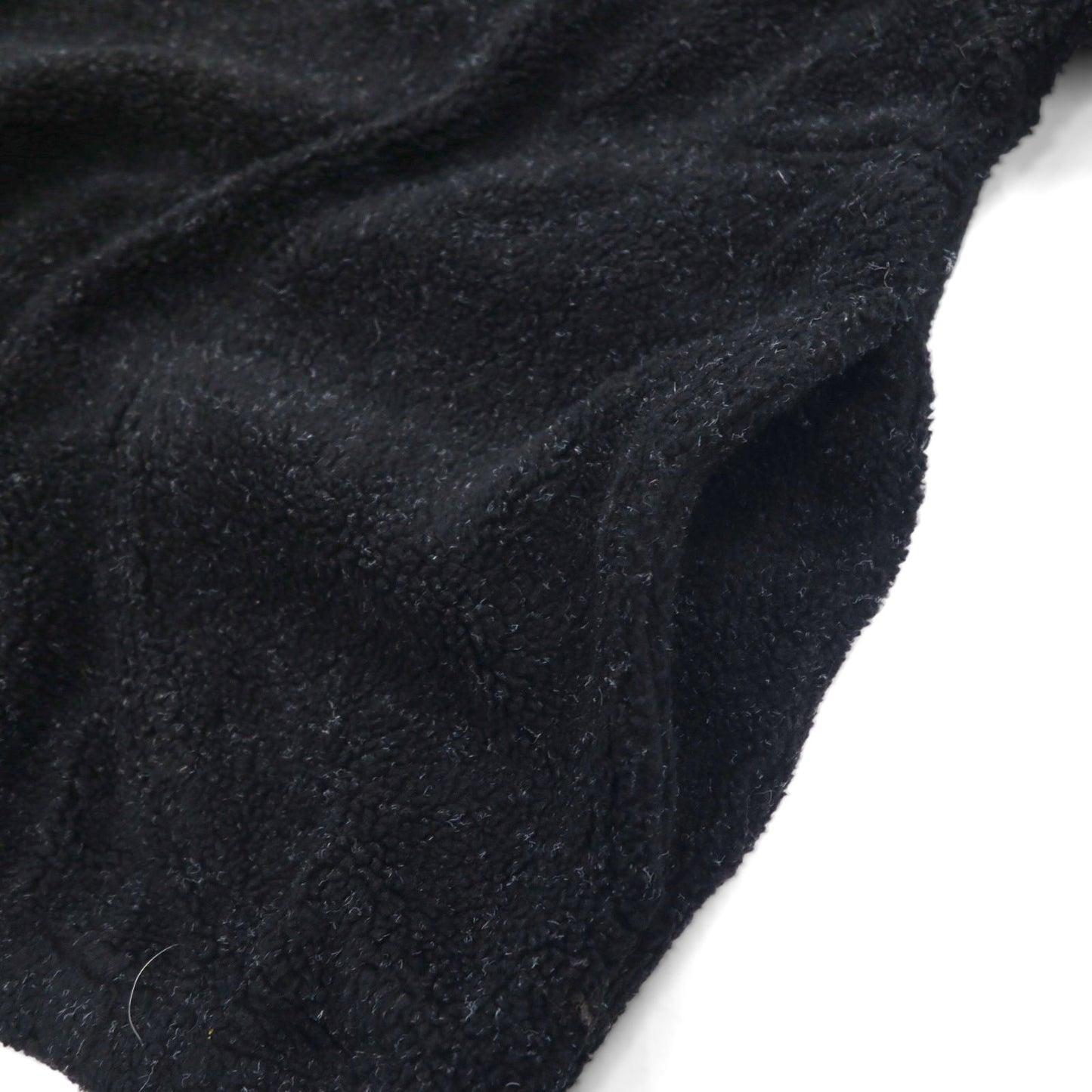 Hard Rock Cafe 90年代 ハーフスナップ ボア フリースジャケット L ブラック ワンポイントロゴ 刺繍 OAKLAND