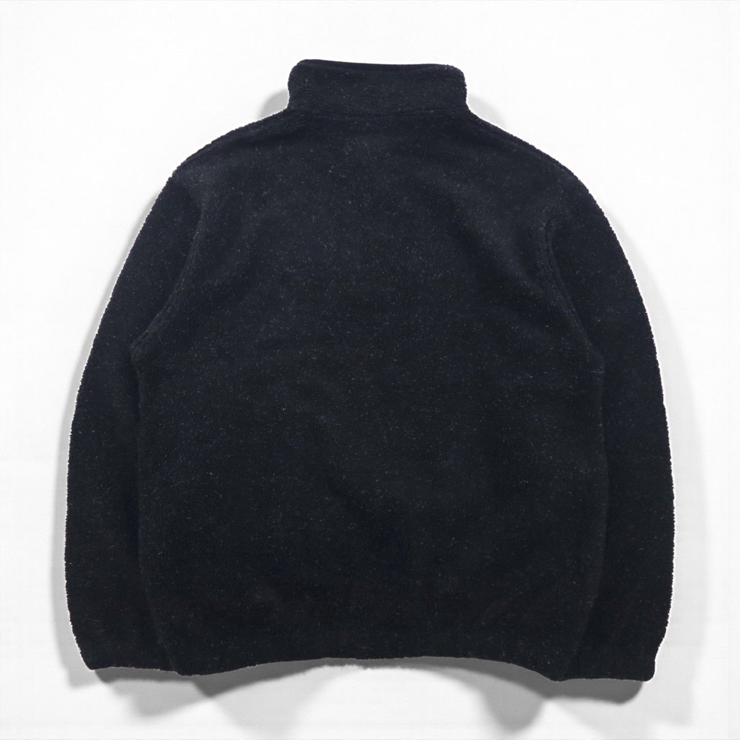 Hard Rock Cafe 90年代 ハーフスナップ ボア フリースジャケット L ブラック ワンポイントロゴ 刺繍 OAKLAND