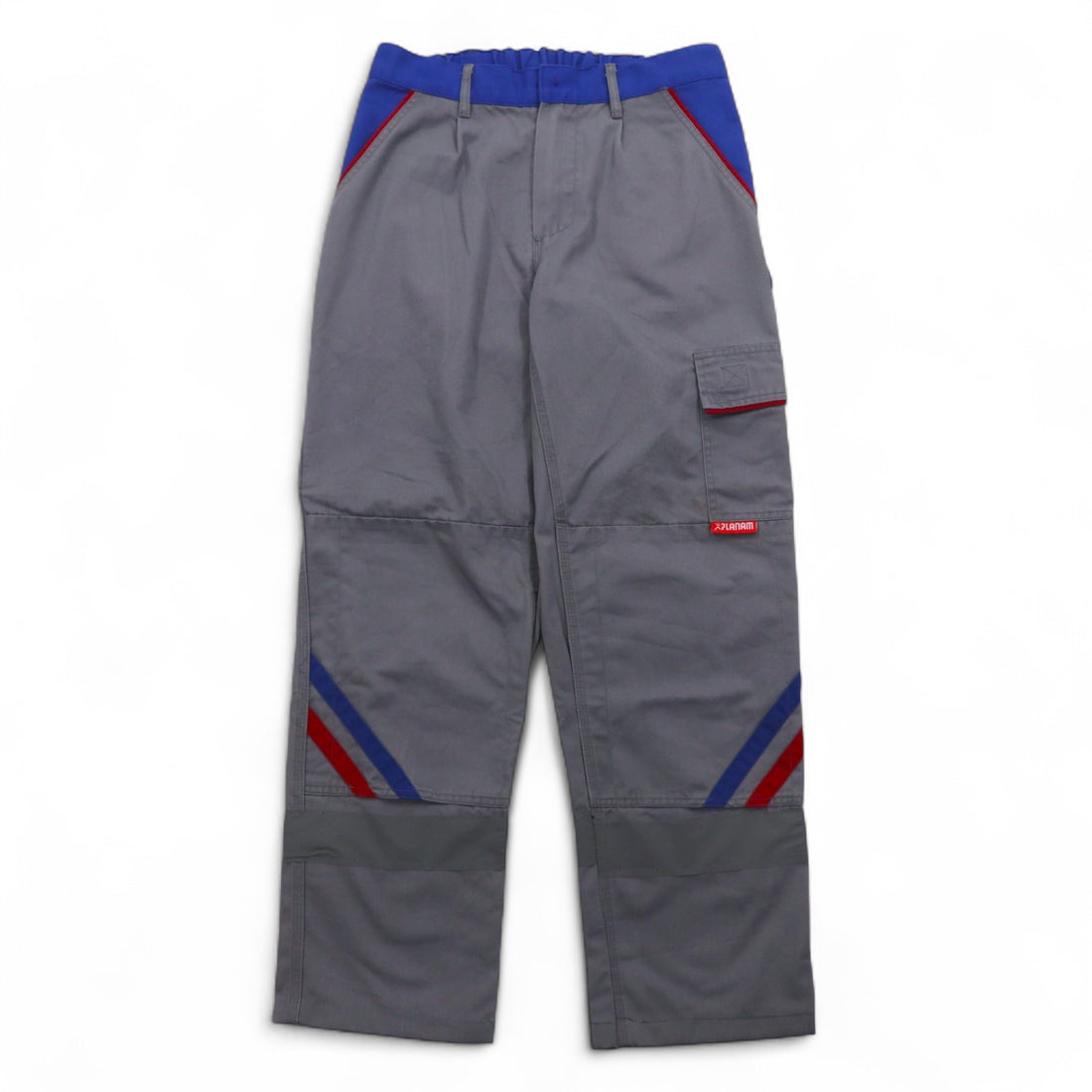 Vintage German Made Utility Pants PLANAM German Euro Work Double Knee Work Pants M Grey Cotton Reflector