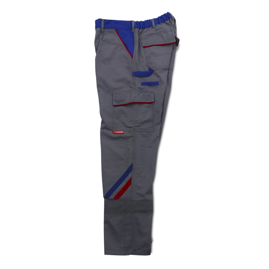 Vintage German Made Utility Pants PLANAM German Euro Work Double Knee Work Pants M Grey Cotton Reflector